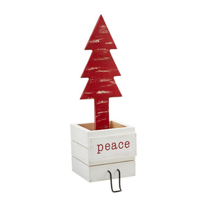 Mud Pie MP 43200011 Box Tree Stocking Holder