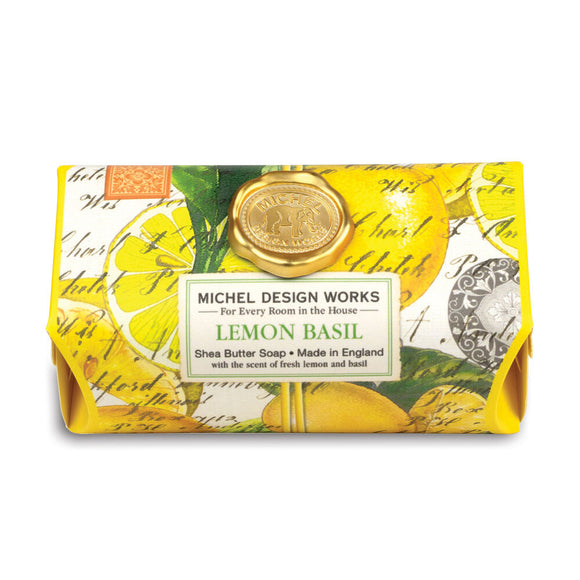Michel Design Works MDW 802008 Lemon Basil Large Bath Soap Bar