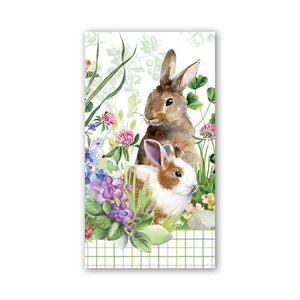 Michel Design Works MDW 807382B Bunny Meadow Hostess Napkin