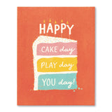 Compendium CD 8078 "Cake Day Play Day You Day" Birthday Card