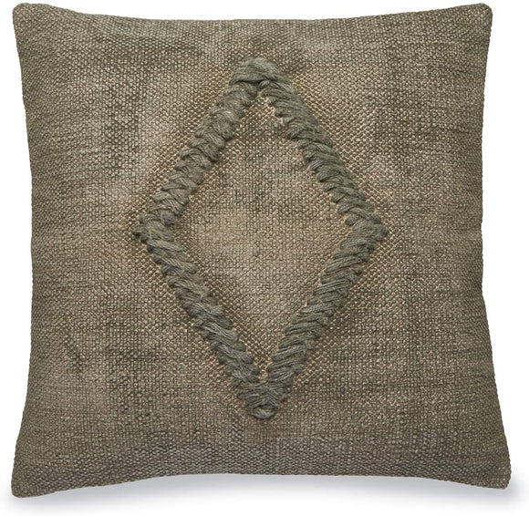 Mud Pie MP 4160093D DHURRIE Diamond Pattern Pillow