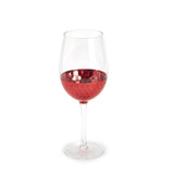 Two's Company TC 82075 Red Hot Faceted Wine Glasses 16oz