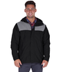 Charles River Apparel CRA 9161 Men's Manchester Black/Gray Rain Jacket