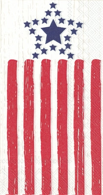 Boston International BI BF012100 DISTRESSED FLAG GUEST TOWEL
