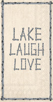 Boston International BI BF586600 Guest Towel Lake Laugh Love