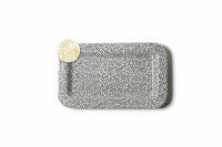 Coton Colors CC 165-SDOT-BLK Black Small Dot Mini Entertaining Platter w/Happy Everything Attachment