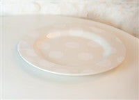 Coton Colors CC Happy Everything Big Entertaining Platter White Dot with Now Serving Attachment