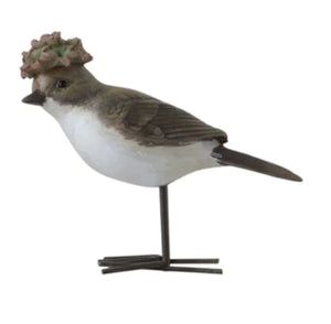 Creative Co-Op CCOP DF1445A Bird Wearing Hat