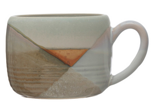 Creative Co-Op CCOP DF6566A 16 oz. Stoneware Mug with Design