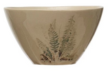 Creative Co-Op CCOP DF6568A Debossed Stoneware Bowl