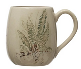 Creative Co-Op CCOP DF6569A 16 oz. Debossed Stoneware Mug