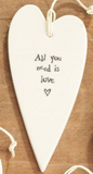 Two's Company TC E2036-UN Heart-Shaped Sentiment Ornament