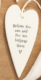 Two's Company TC E2036-UN Heart-Shaped Sentiment Ornament