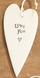 Two's Company TC E2036-UN Heart-Shaped Sentiment Ornament