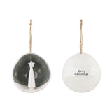 Two's Company TC Half Circle Porcelain Ornament