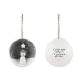 Two's Company TC Half Circle Porcelain Ornament