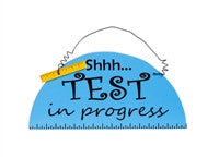 Evergreen Enterprises Inc. EE P1835TIP Test In Progress Teacher Theme Sign