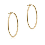 eNewton Design 26 EOVG2Hx Oval Gold 2" Hoop - 2 Styles