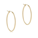 eNewton Design 26 EOVG2Hx Oval Gold 2" Hoop - 2 Styles