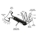 Gentlemen's Hardware GH GEN625 Axe Multi-Tool - Kraft Packaging