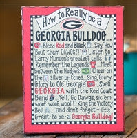 Glory Haus GH 41550102 How To be A Georgia Bulldog Table Top