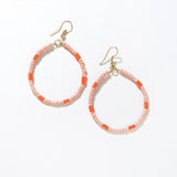 Ink + Alloy IA GZER0100 Glass Bead Hoop Dangle Earrings