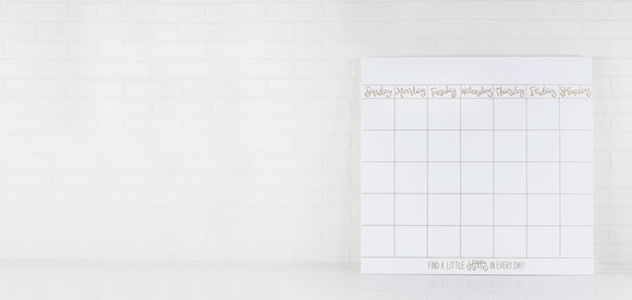 Coton Colors CC HAPEV-CALENDAR Happy Everything Dry Erase Wall Calendar w/Gold Frame Attachment & Month Inserts