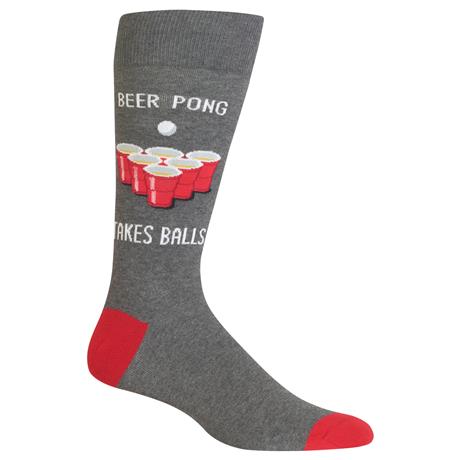Hot Sox HS HM100813 Men's Beer Pong Crew Socks