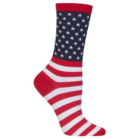 Hot Sox HS HO000550 Women's Flag Sock