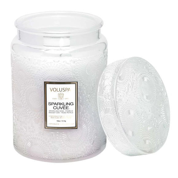 Voluspa 73329 SPARKLING CUVEE 18 OZ LARGE JAR CANDLE