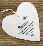 Two's Company TC E6223-UNx Wobby Round Heart Hanging Tag