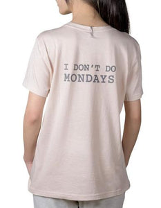 My Coffee Shoppe 60067EMP Pink I Don't Do Monday Tee (S/M)