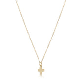 eNewton Design 26 N16GSCSMG 16" Necklace Gold - Signature Cross Small - 6 Styles