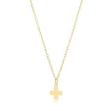 eNewton Design 26 N16GSCxx	16" Necklace Gold - Signature Cross - 8 Styles