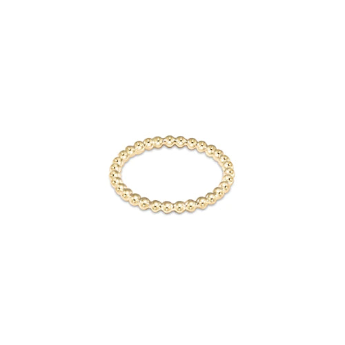 ENEWTON DESIGN ED RCLBE2G Classic Gold 2mm Bead Ring