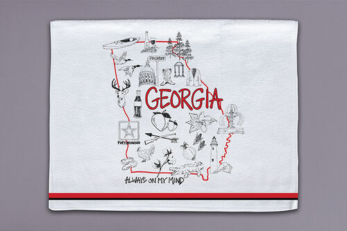Magnolia Lane ML 62034 Georgia State Tea Towel
