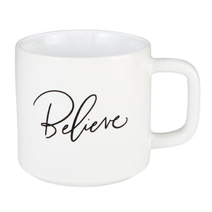 Creative Brands CB J1508 Heartfelt Stackable Mug - Believe