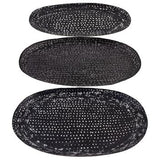 Karma Gifts KA 0123-01x B&W Speckled Metal Tray - 3 Sizes