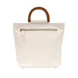 Joy Accessories JA L8078xx Lily Woven Wood Handle Tote