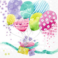 Boston International BI L954700 Luncheon Napkins Birthday Balloons
