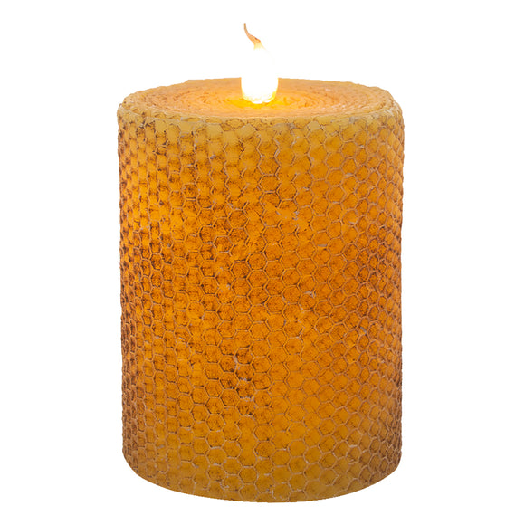 WT Collection WTC LAS112 Honeycomb LED Pillar Candle