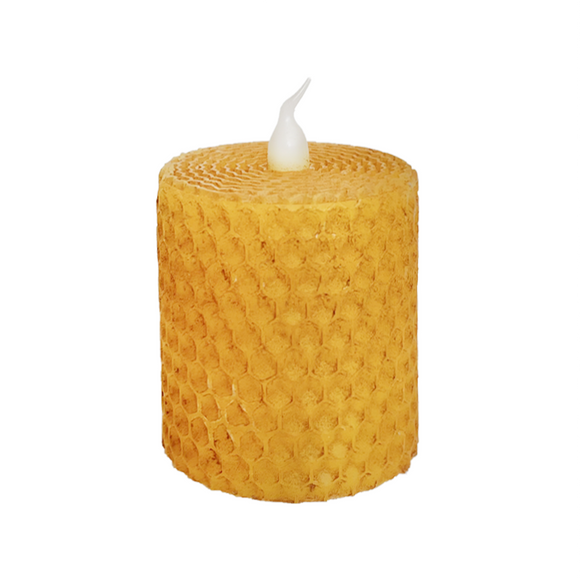 WT Collection WTC LAS11267T Short Honeycomb Votive LED Pillar Candle