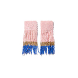 Ink + Alloy IA LXER1300 Color Block Luxe Short Fringe Post Earrings