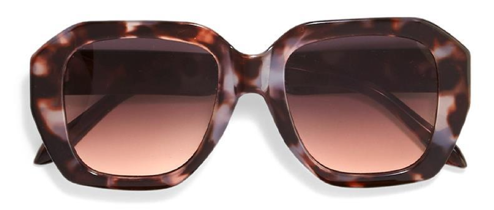 Oversized Square Sunglasses w/ Case Trendy Women main image 3