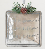 Sullivans SU OR10120-x Square Text Ornaments