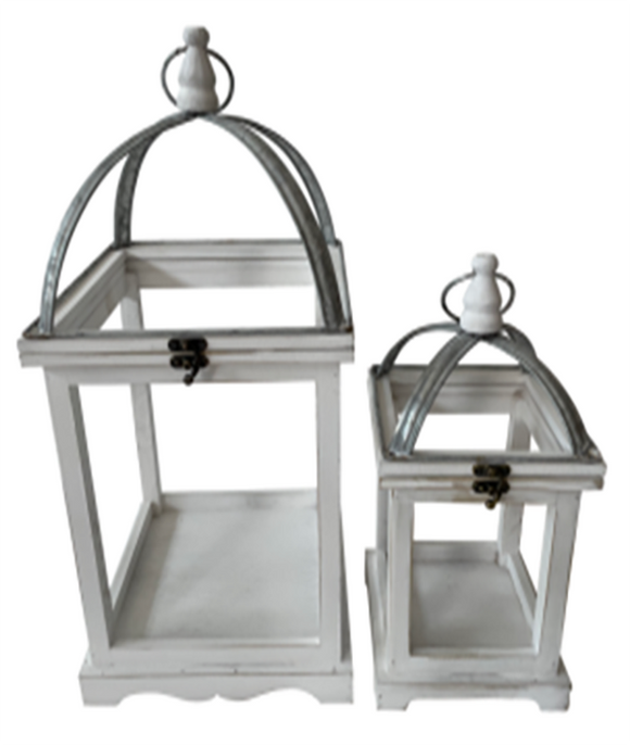 WT Collection WTC MAF24650-2S Whitewashed Open Lanterns