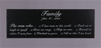 Magnolia Lane ML 50004 Family Wall Plaque