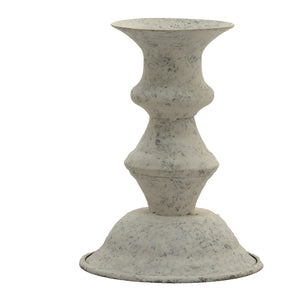 Wing Tai Trading WTT MXF13351 White Metal Candle Holder