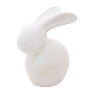 WT Collection WTC PAF11248 Long-eared White Resin Bunny