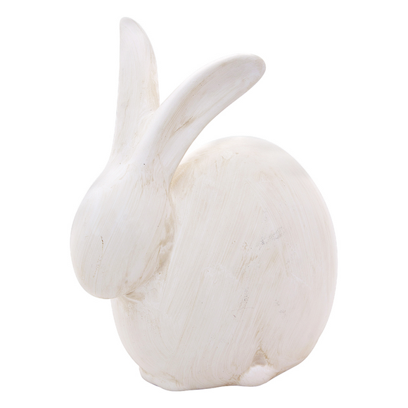 WT Collection WTC PAF11249 Large Long-eared White Resin Bunny
